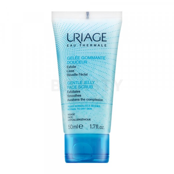 Uriage Gentle Jelly Face Scrub gel limpiador multifuncional y peeling Para uso facial 50 ml