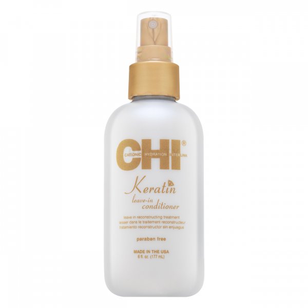 CHI Keratin Leave-In Conditioner Acondicionador sin enjuague Para cabellos ásperos y rebeldes 177 ml