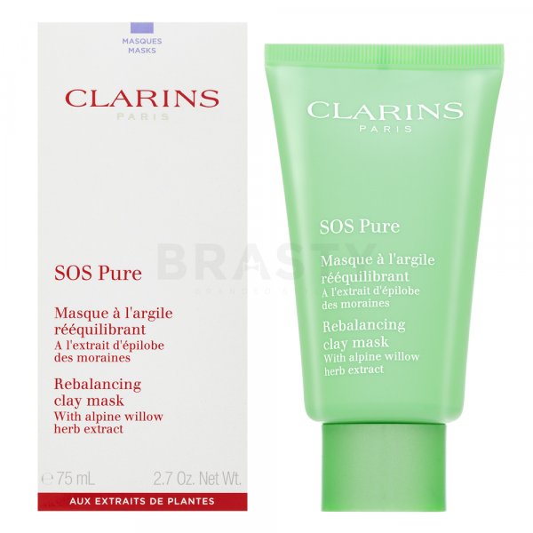 Clarins SOS Pure Rebalancing Clay Mask tisztító maszk normál / kombinált arcbőrre 75 ml
