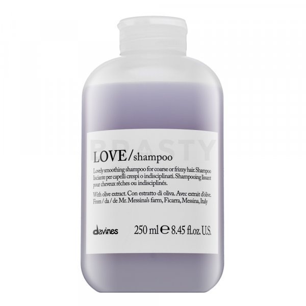 Davines Essential Haircare Love Smoothing Shampoo hajsimító sampon durva és rakoncátlan hajra 250 ml