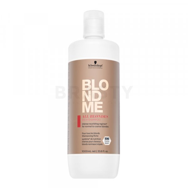 Schwarzkopf Professional BlondMe All Blondes Rich Shampoo подхранващ шампоан за руса коса 1000 ml