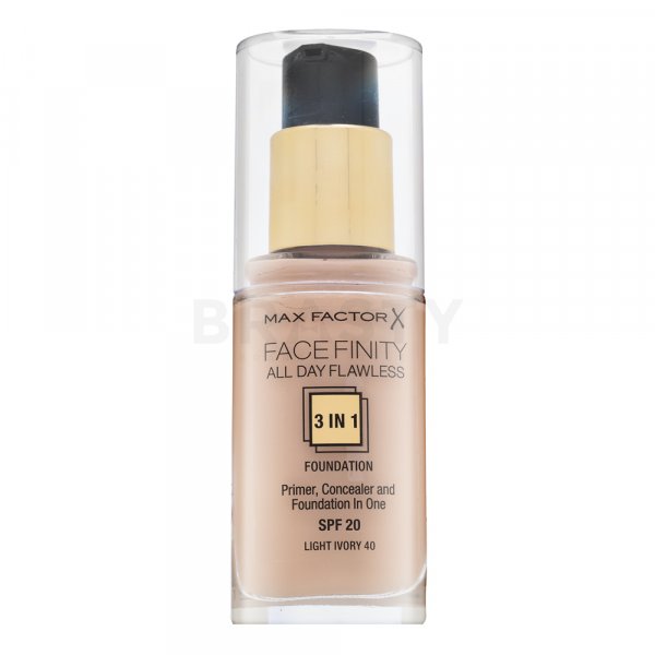 Max Factor Facefinity All Day Flawless Flexi-Hold 3in1 Primer Concealer Foundation SPF20 40 fond de ten lichid 3in1 30 ml