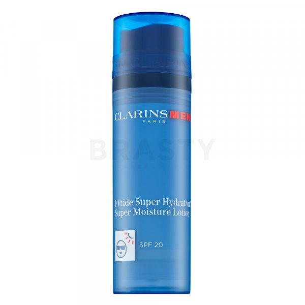 Clarins Men Super Moisture Lotion SPF20 hidratáló és védő fluid férfiaknak 50 ml