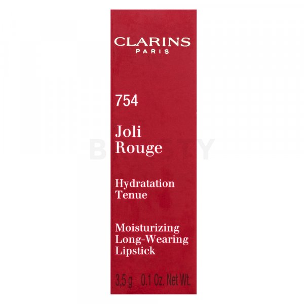 Clarins Joli Rouge langanhaltender Lippenstift mit Hydratationswirkung 754 Deep Red 3,5 g