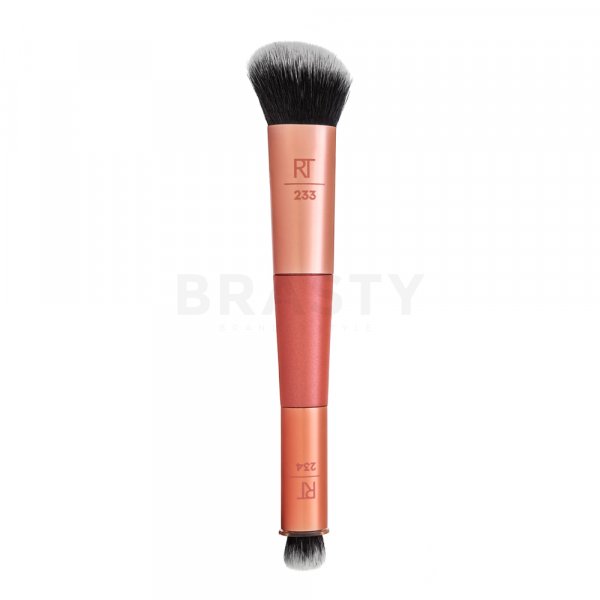 Real Techniques Dual Ended Bake + Set Brush pędzel do pudru 2w1