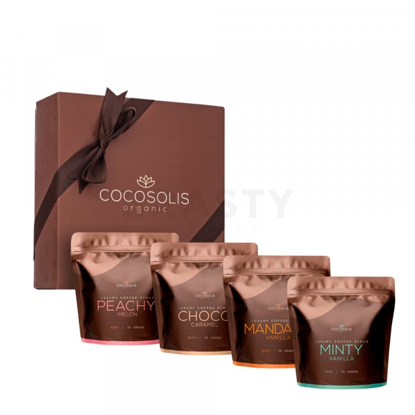 COCOSOLIS Luxury Coffee Scrub Box zestaw podarunkowy z właściwościami peelingowymi