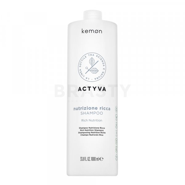 Kemon Actyva Nutrizione Rich Shampoo Champú nutritivo Para cabello muy seco 1000 ml