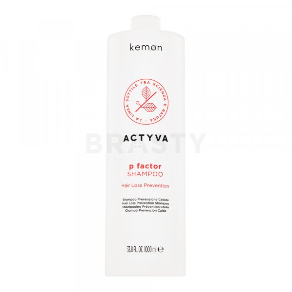 Kemon Actyva P Factor Shampoo Champú nutritivo Para el adelgazamiento del cabello 1000 ml