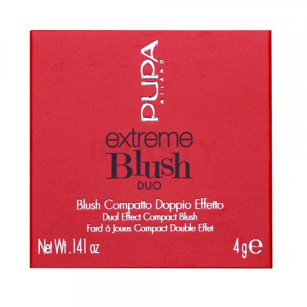 Pupa Extreme Blush DUO 130 Matt Salmon - Radiant Peach fard de obraz sub forma de pudra 4 g
