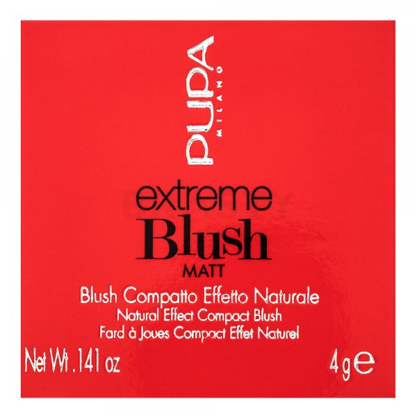 Pupa Extreme Blush Matt 002 Pop Brown púderes arcpír 4 g
