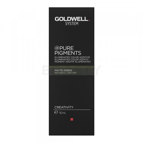 Goldwell System Pure Pigments Elumenated Color Additive gotas concentradas con pigmentos de color Matte Green 50 ml
