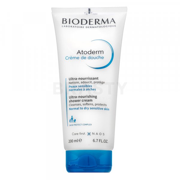 Bioderma Atoderm Créme De Douche Ultra-Nourishing Shower Cream Tápláló védő tisztító krém száraz atópiás bőrre 200 ml