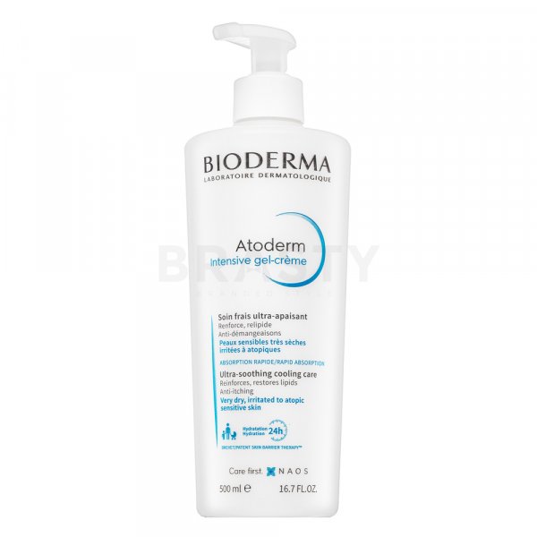Bioderma Atoderm Intensive Gel-Crème nyugtató emulzió nagyon száraz és érzékeny arcbőrre 500 ml