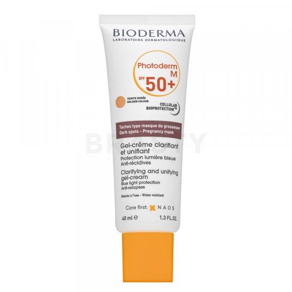 Bioderma Photoderm M Clarifying Unifying Cream-Gel mlieko na opaľovanie pre citlivú pleť 40 ml