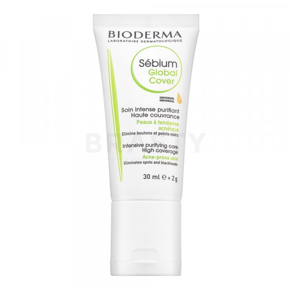 Bioderma Sébium Global Cover тонизираща и овлажняваща емулсия за кожа с акне 30 ml