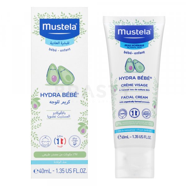 Mustela Hydra Bébé Facial Cream pleťový krém pro děti 40 ml
