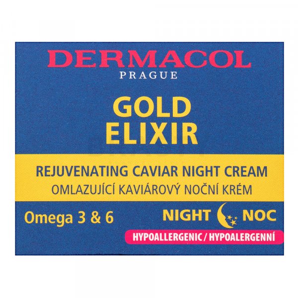 Dermacol Zen Gold Elixir Rejuvenating Caviar Night Cream éjszakai krém ráncok ellen 50 ml