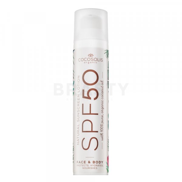 COCOSOLIS Natural Sunscreen Lotion SPF50 krem do opalania o działaniu nawilżającym 100 ml