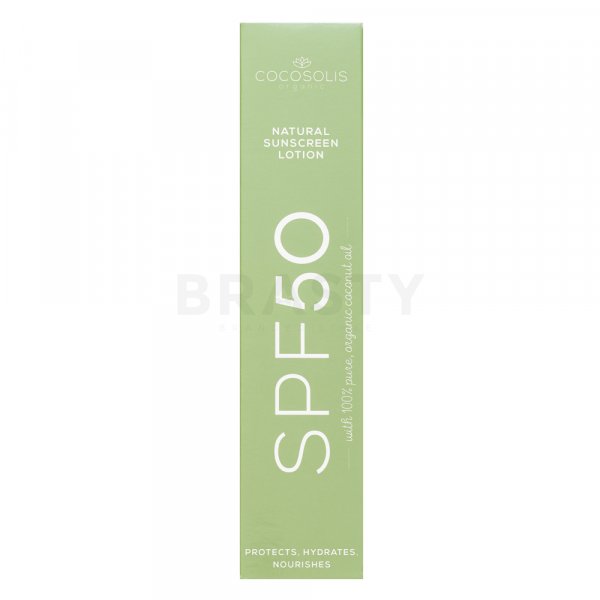 COCOSOLIS Natural Sunscreen Lotion SPF50 krém na opalování s hydratačním účinkem 100 ml
