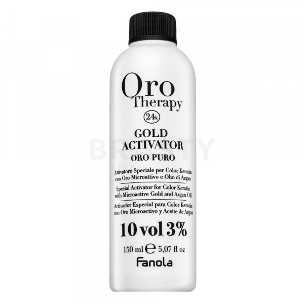 Fanola Oro Therapy 24k Gold Activator Oro Puro emulsie activatoare pentru toate tipurile de păr 3% 10 Vol. 150 ml