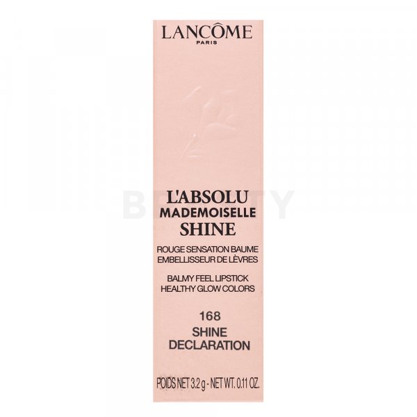 Lancôme L'ABSOLU Mademoiselle Shine 168 Shine Declaration rtěnka s hydratačním účinkem 3,2 g