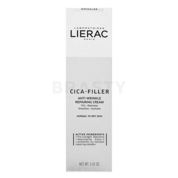 Lierac Cica-Filler Anti-Wrinkle Repairing Cream matujący żel do twarzy z formułą przeciwzmarszczkową 40 ml
