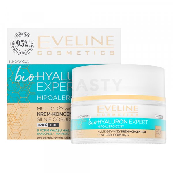 Eveline Bio Hyaluron Expert Multi-Nourishing Rebuilding Face Cream Concentrate 60+ лифтинг крем за подсилване за зряла кожа 50 ml