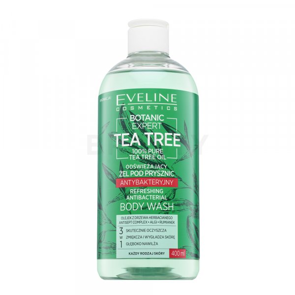 Eveline Botanic Expert Tea Tree Refreshing Antibacterial Body Wash Duschgel für alle Hauttypen 400 ml