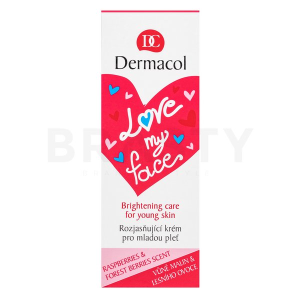 Dermacol Love My Face Young Skin Brightening Care krem rozjaśniający do młodej skóry 50 ml