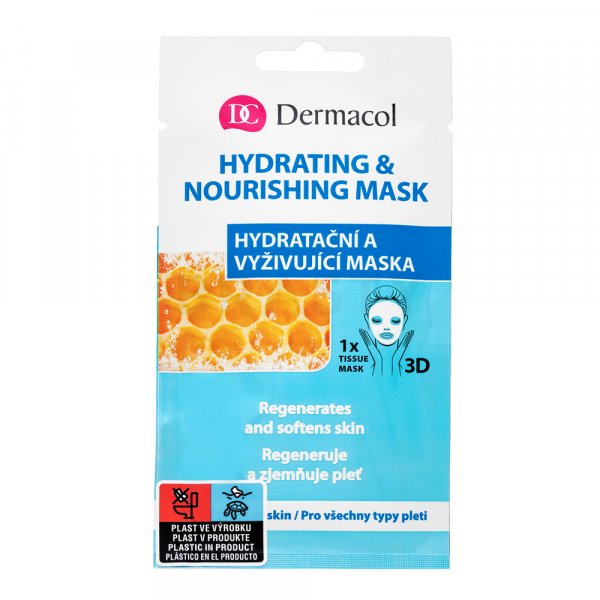 Dermacol Hydrating & Nourishing Mask linnen masker met hydraterend effect 15 ml