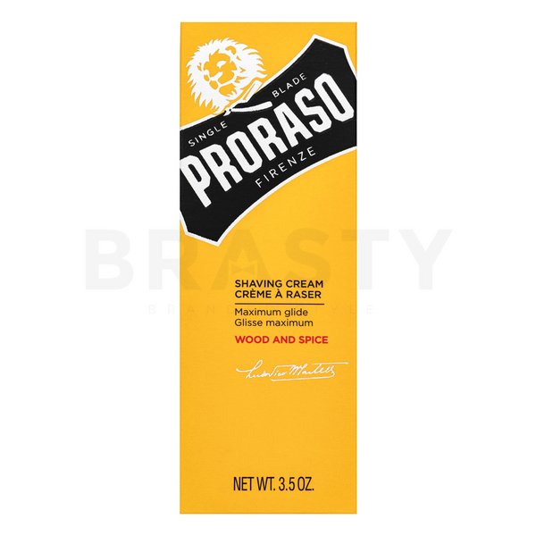 Proraso Wood And Spice Pre-Shave Cream - Tube cremă pentru bărbierit pentru bărbati 100 ml