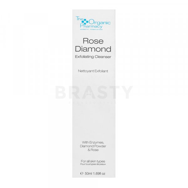 The Organic Pharmacy New Rose Diamond Exfoliating Cleanse Reinigungsbalsam für Gesicht 50 ml