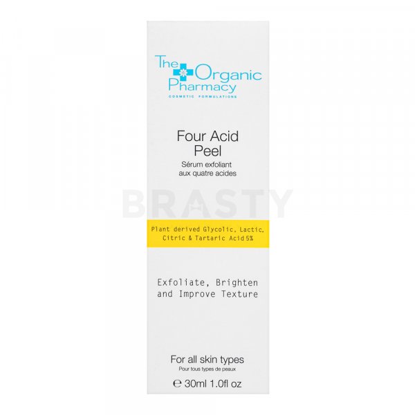The Organic Pharmacy Four Acid Peel 5% Serum sérum exfoliante para iluminar la piel 30 ml