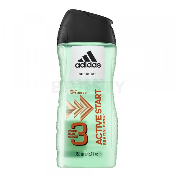 Adidas 3 Hair & Body Active Start Shower gel for men 250 ml