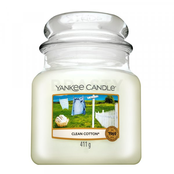 Yankee Candle Clean Cotton vela perfumada 411 g