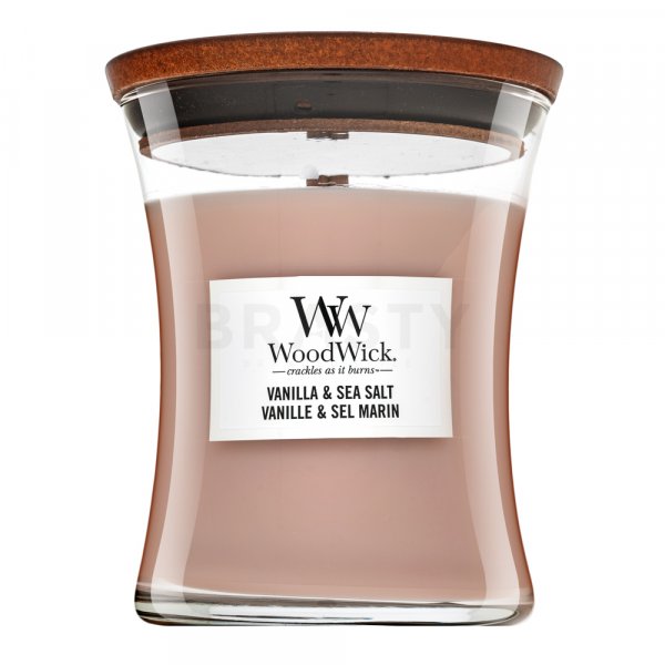 Woodwick Vanilla & Sea Salt vela perfumada 275 g