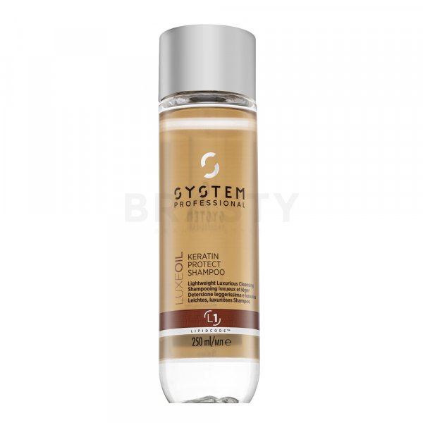 System Professional LuxeOil Keratin Protect Shampoo sampon hranitor pentru păr deteriorat 250 ml