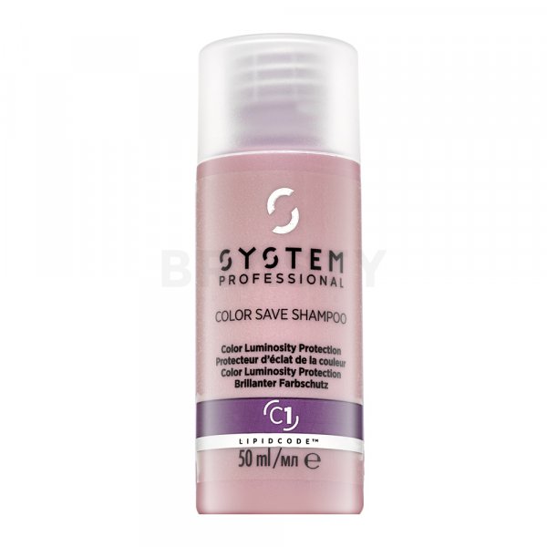 System Professional Color Save Shampoo подхранващ шампоан за боядисана коса 50 ml