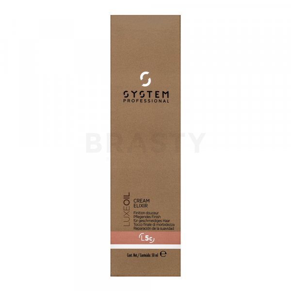System Professional LuxeOil Cream Elixir cura dei capelli senza risciacquo per morbidezza e lucentezza dei capelli 50 ml