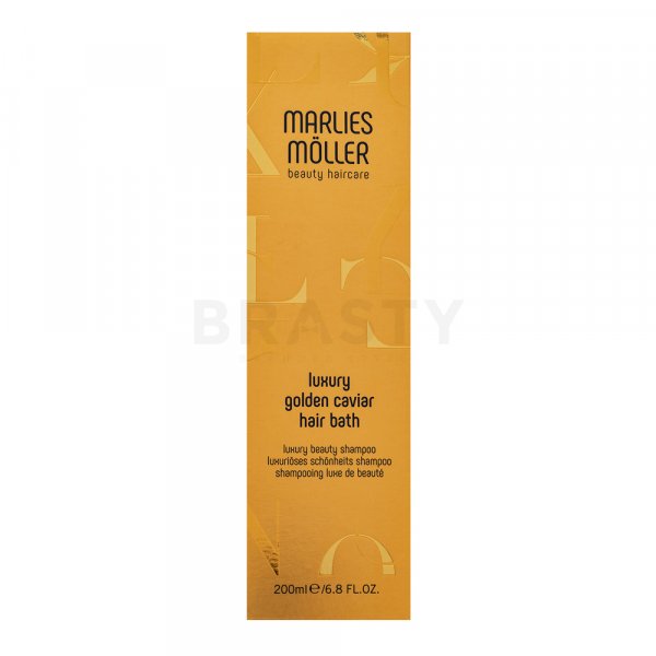 Marlies Möller Luxury Golden Caviar Hair Bath posilující šampon pro poškozené vlasy 200 ml