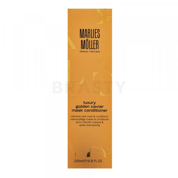 Marlies Möller Luxury Golden Caviar Mask Conditioner kräftigender Conditioner für geschädigtes Haar 200 ml