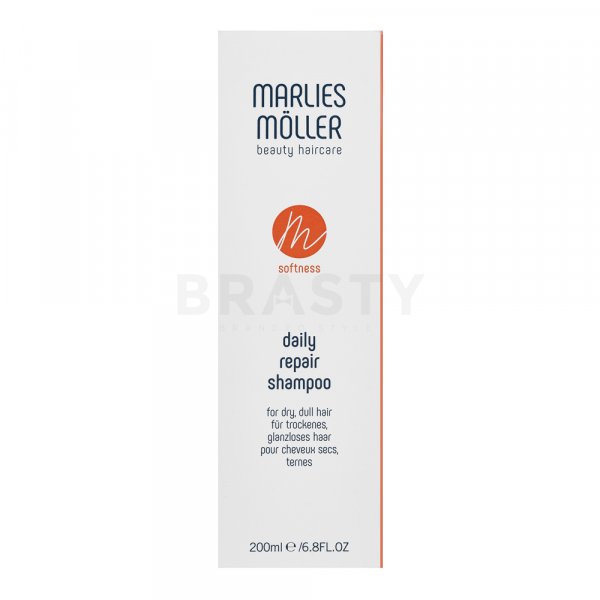 Marlies Möller Softness Daily Repair Shampoo Champú nutritivo Para cabello dañado 200 ml