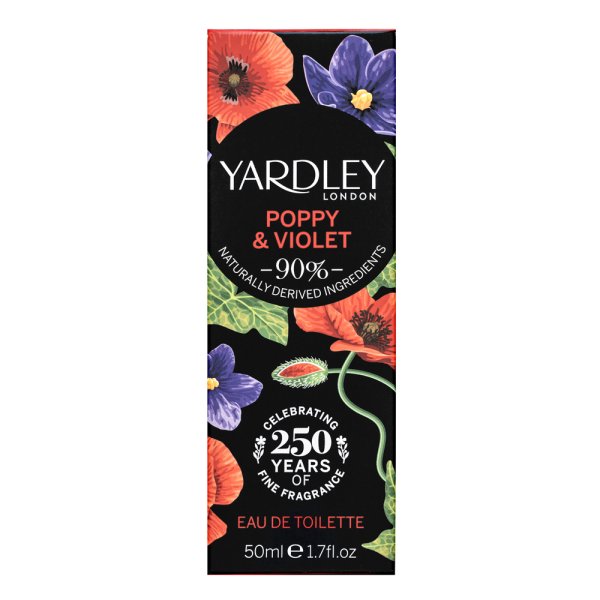 Yardley Poppy and Violet Eau de Toilette für Damen 50 ml