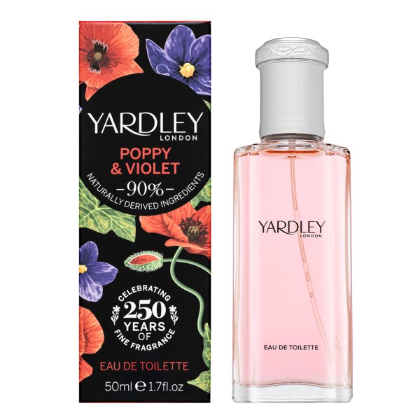 Yardley Poppy and Violet Eau de Toilette da donna 50 ml