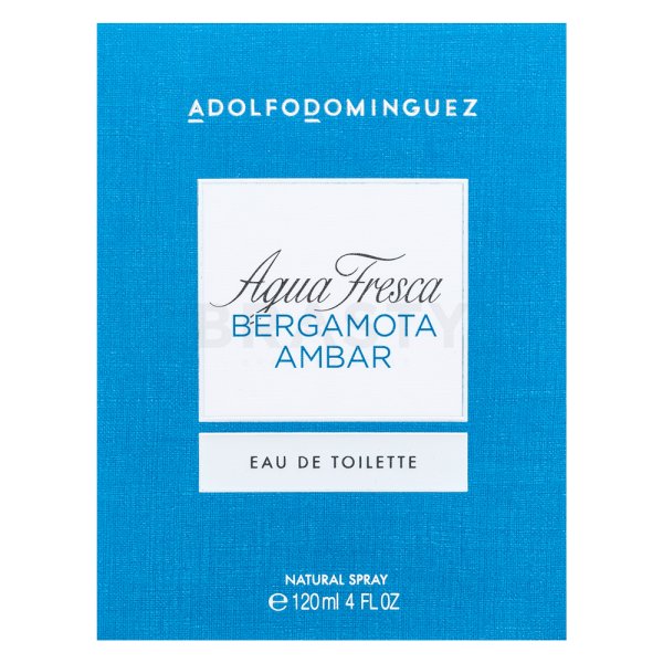 Adolfo Dominguez Agua Fresca Bergamota Ambar Eau de Toilette voor mannen 120 ml