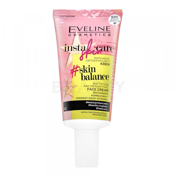Eveline Insta Skin Care Skin Balance Mattifying And Detoxifying Face Cream méregtelenítő krém problémás arcbőrre 50 ml
