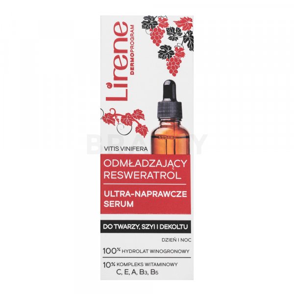 Lirene Resveratol Ultra-Repairing Serum Glättungsserum gegen Falten 30 ml