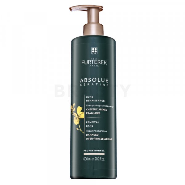 Rene Furterer Absolue Kératine Repairing Shampoo posilujúci šampón pre veľmi suché a poškodené vlasy 600 ml