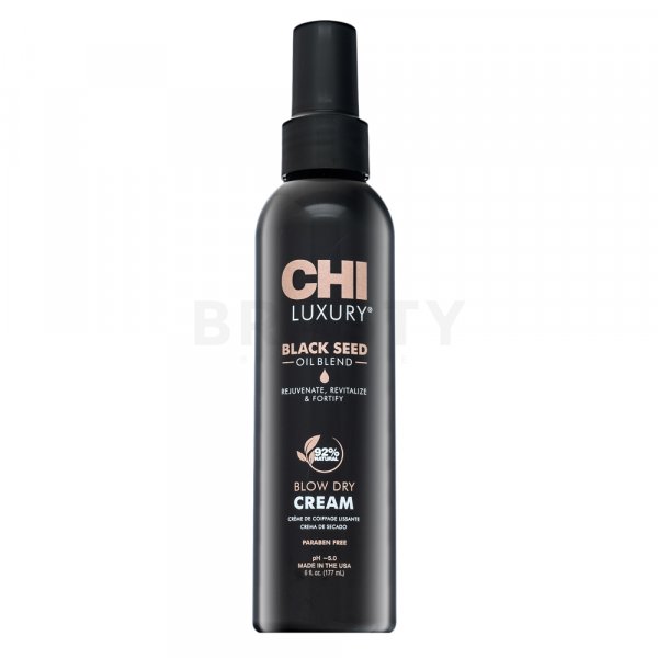 CHI Luxury Black Seed Oil Blow Dry Cream подхранващ крем за гладкост и блясък на косата 177 ml