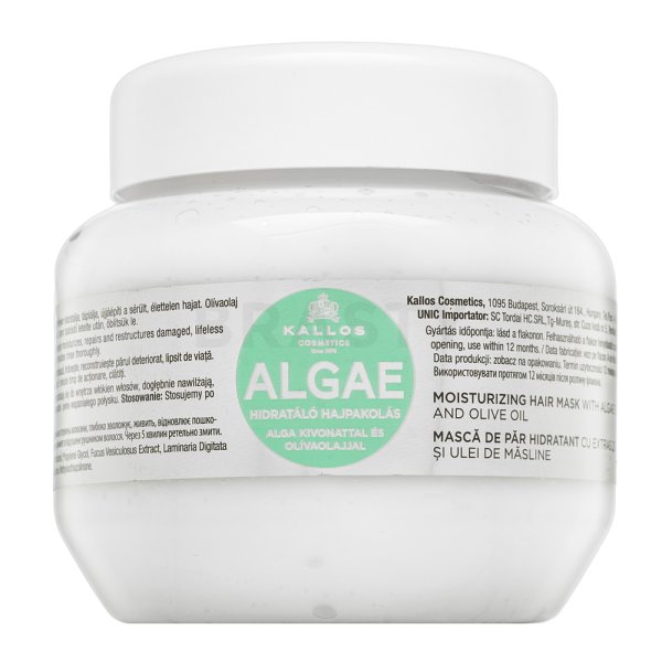 Kallos Algae Moisturizing Hair Mask voedend masker met hydraterend effect 275 ml